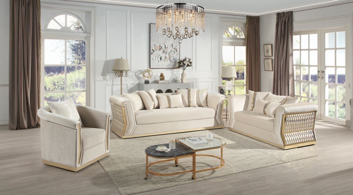 Blaise Velvet Sofa velvet sofa set at Gateway Furniture Store, Edmonton