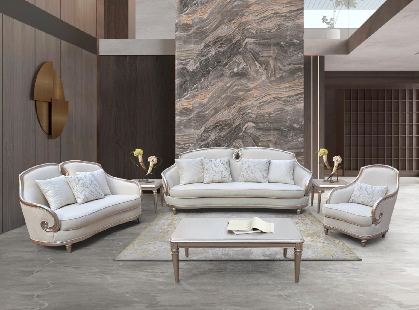 Caroline Velvet Sofa velvet sofa set at Gateway Furniture Store, Edmonton