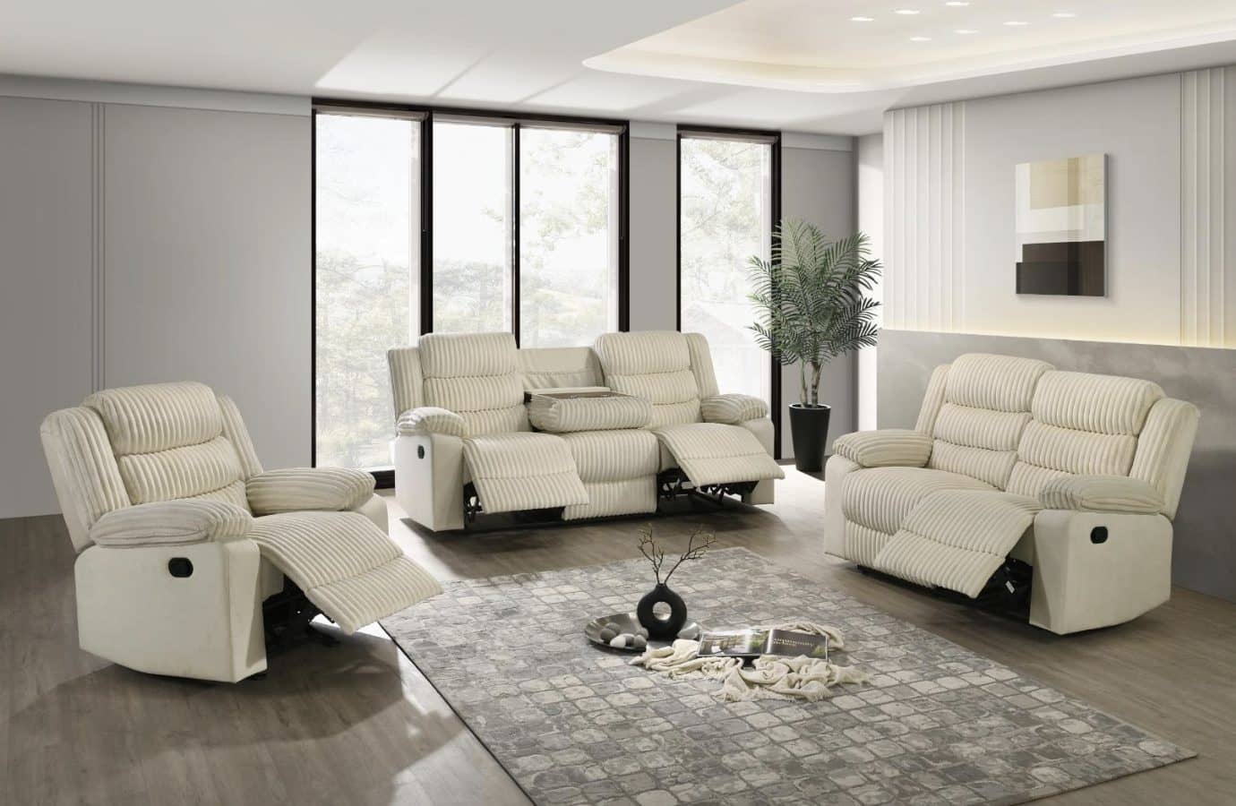 Comfort Cream — Recliner Sofa | Gateway Furniture