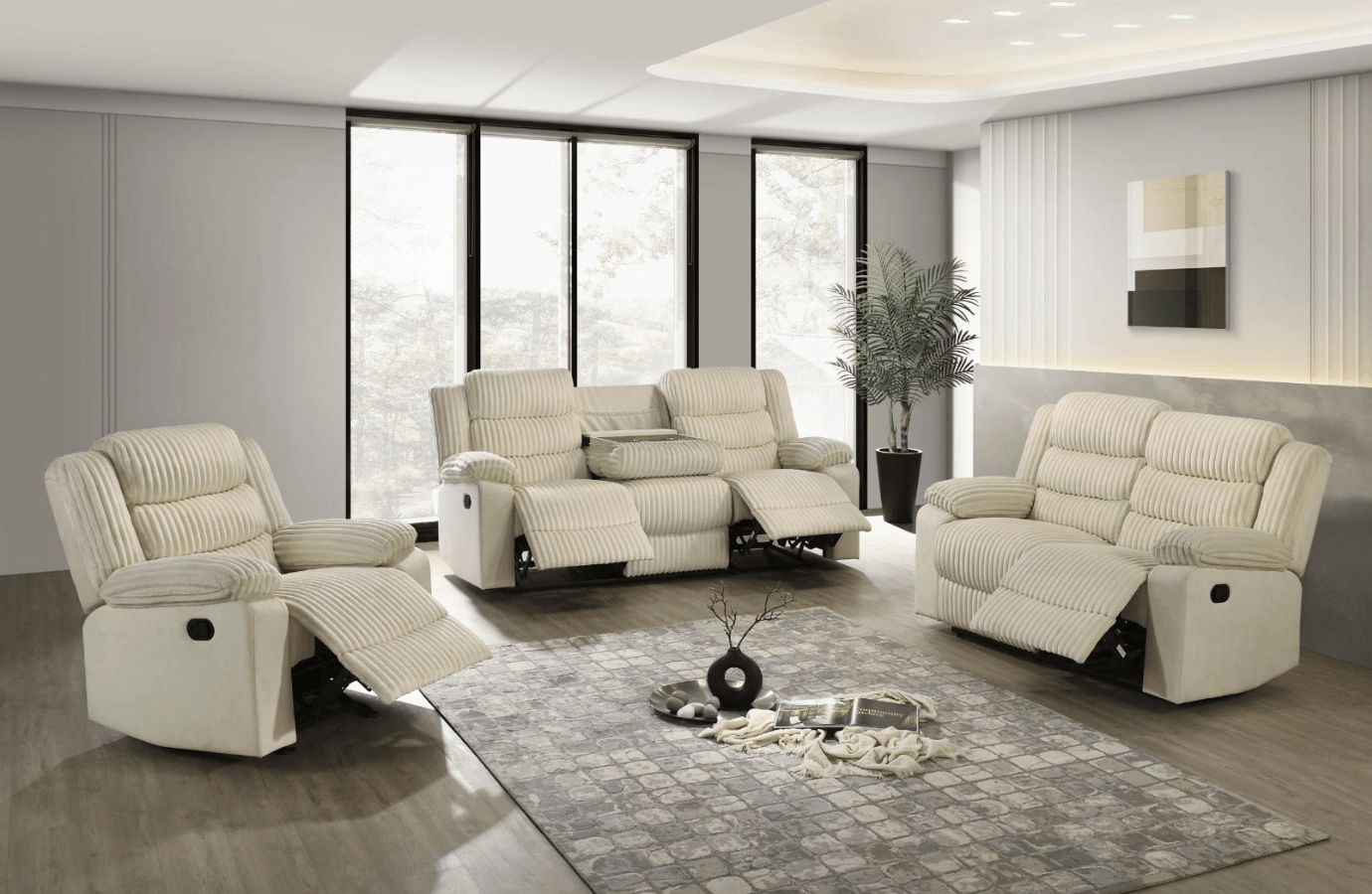 Comfort Cream — Recliner Sofa | Gateway Furniture