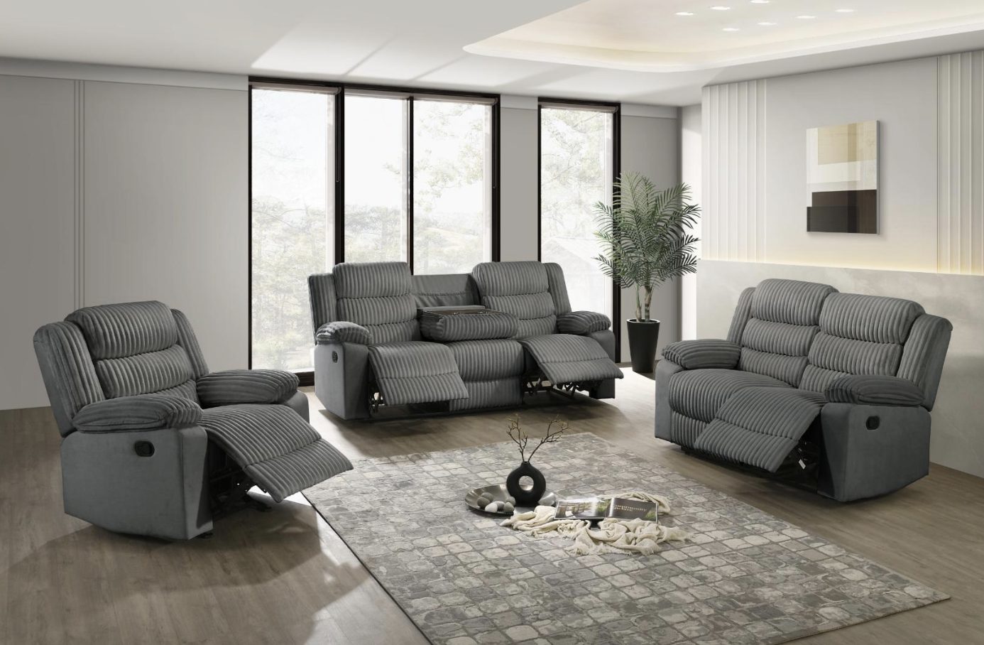 Comfort Grey — Recliner Sofa | Gateway Furniture