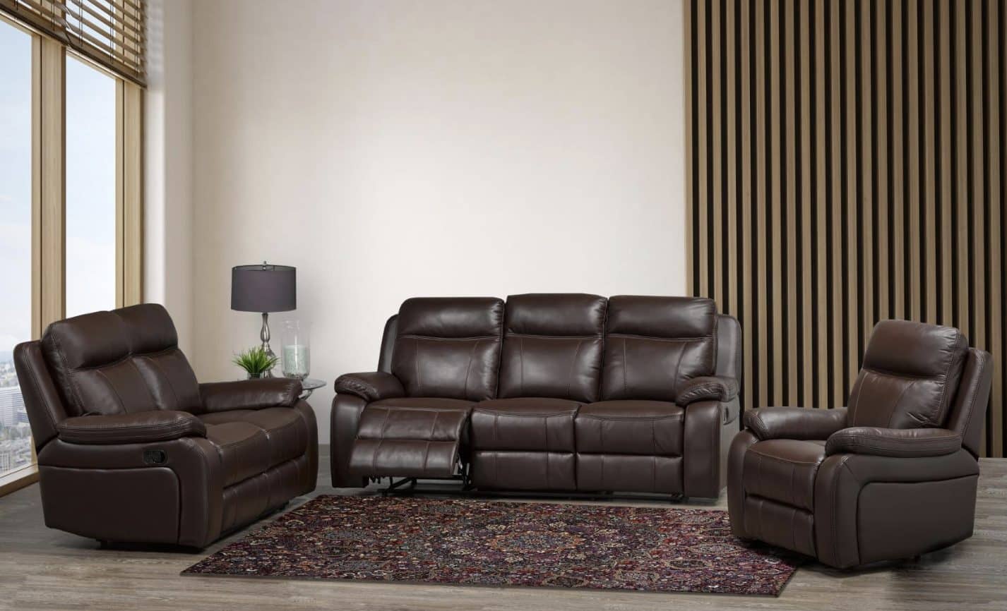 Duke Brown — Recliner Sofa | Gateway Furniture