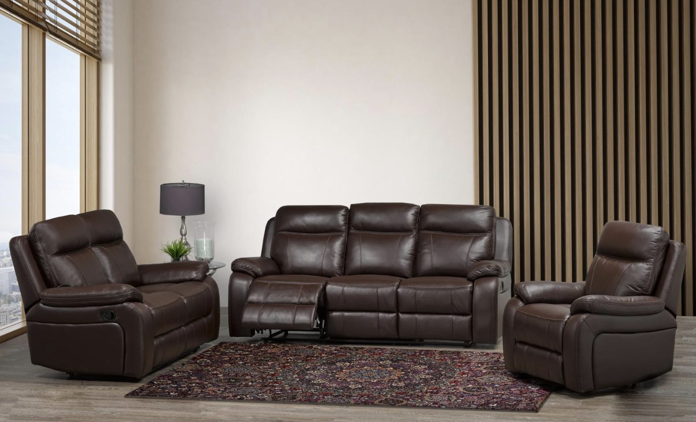 Duke Brown — Recliner Sofa | Gateway Furniture
