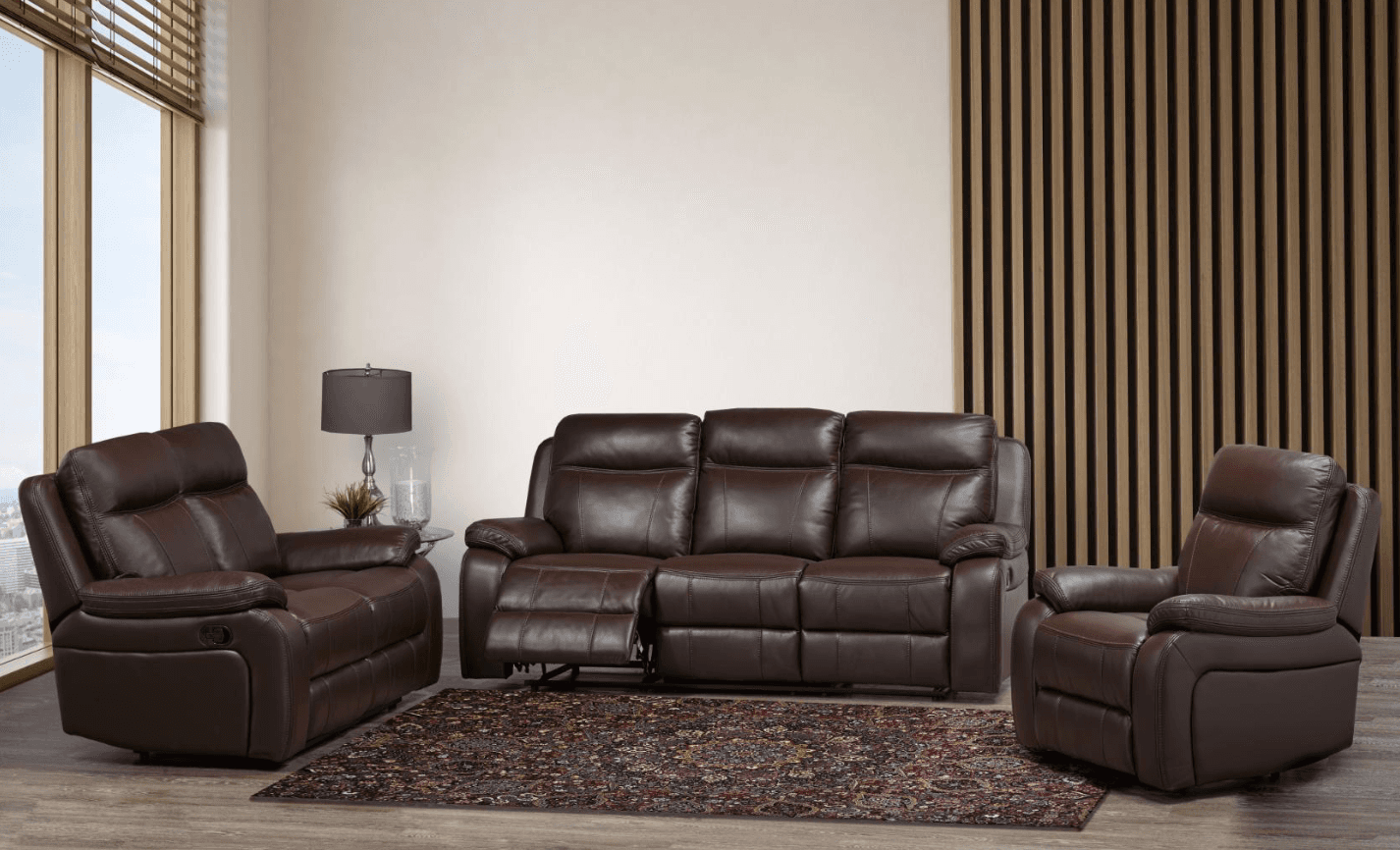 Duke Brown — Recliner Sofa | Gateway Furniture