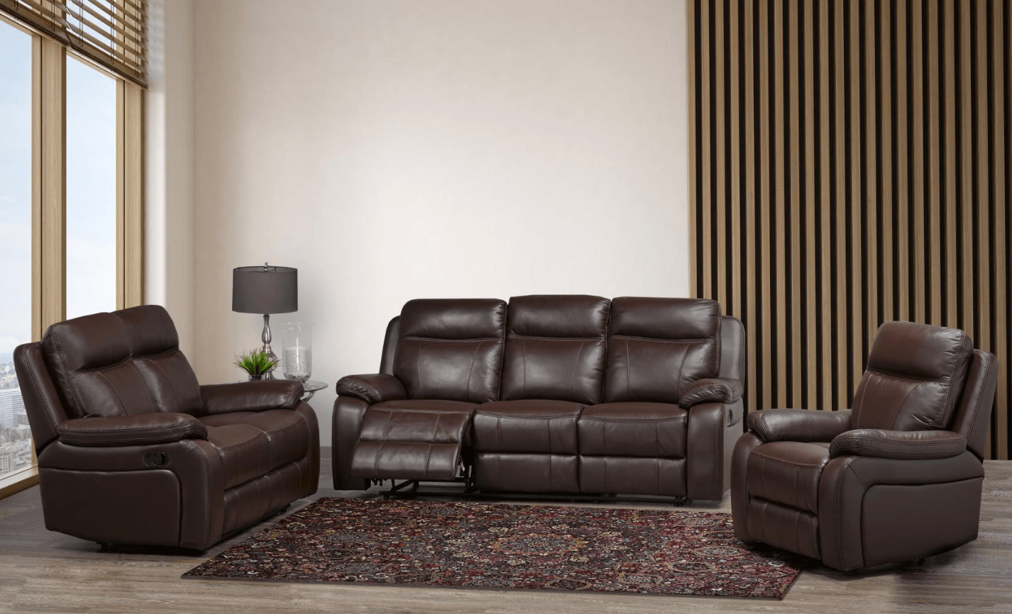 Duke Brown — Recliner Sofa | Gateway Furniture