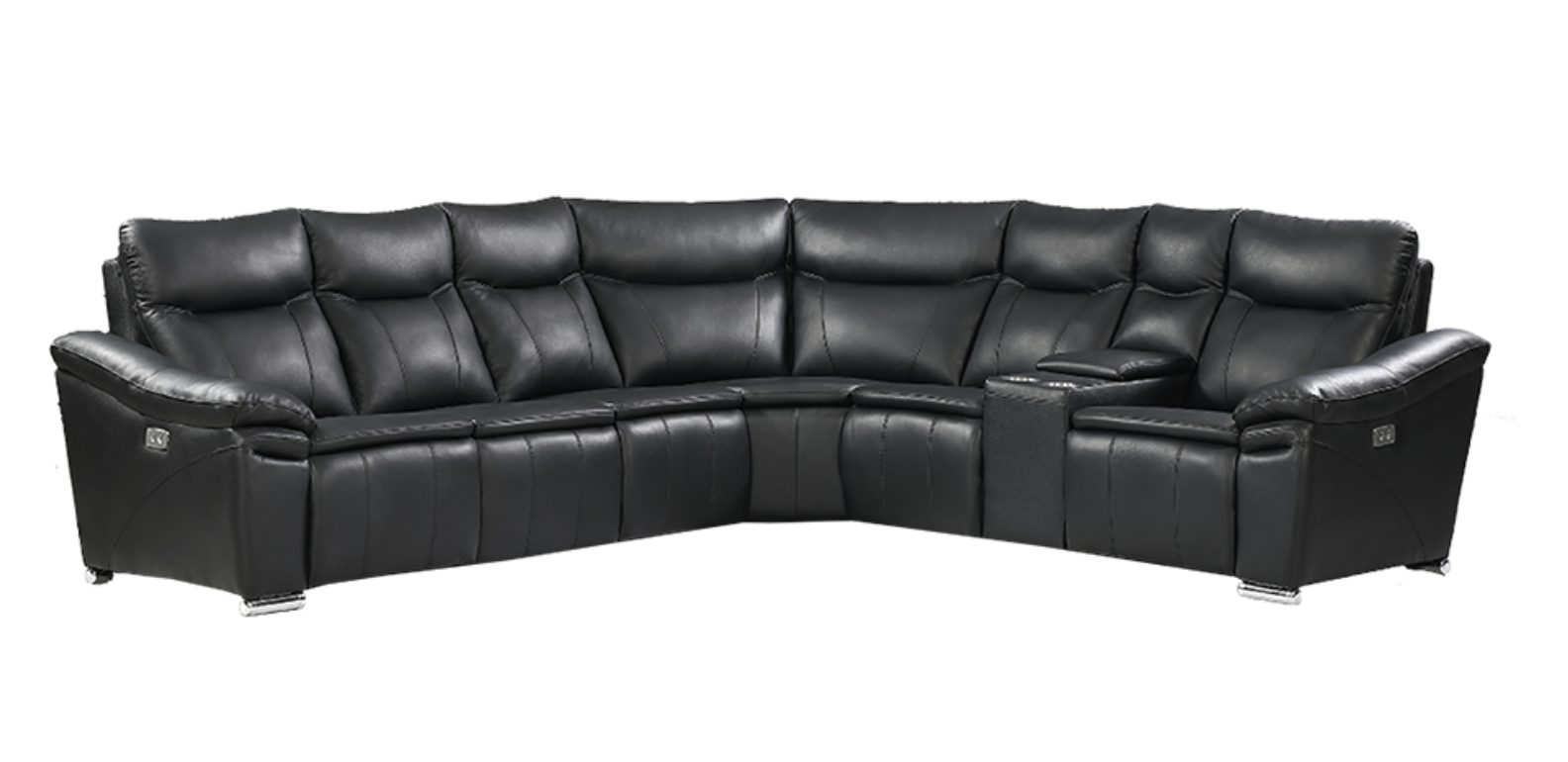 Eliana Black — Sectional Sofa | Gateway Furniture