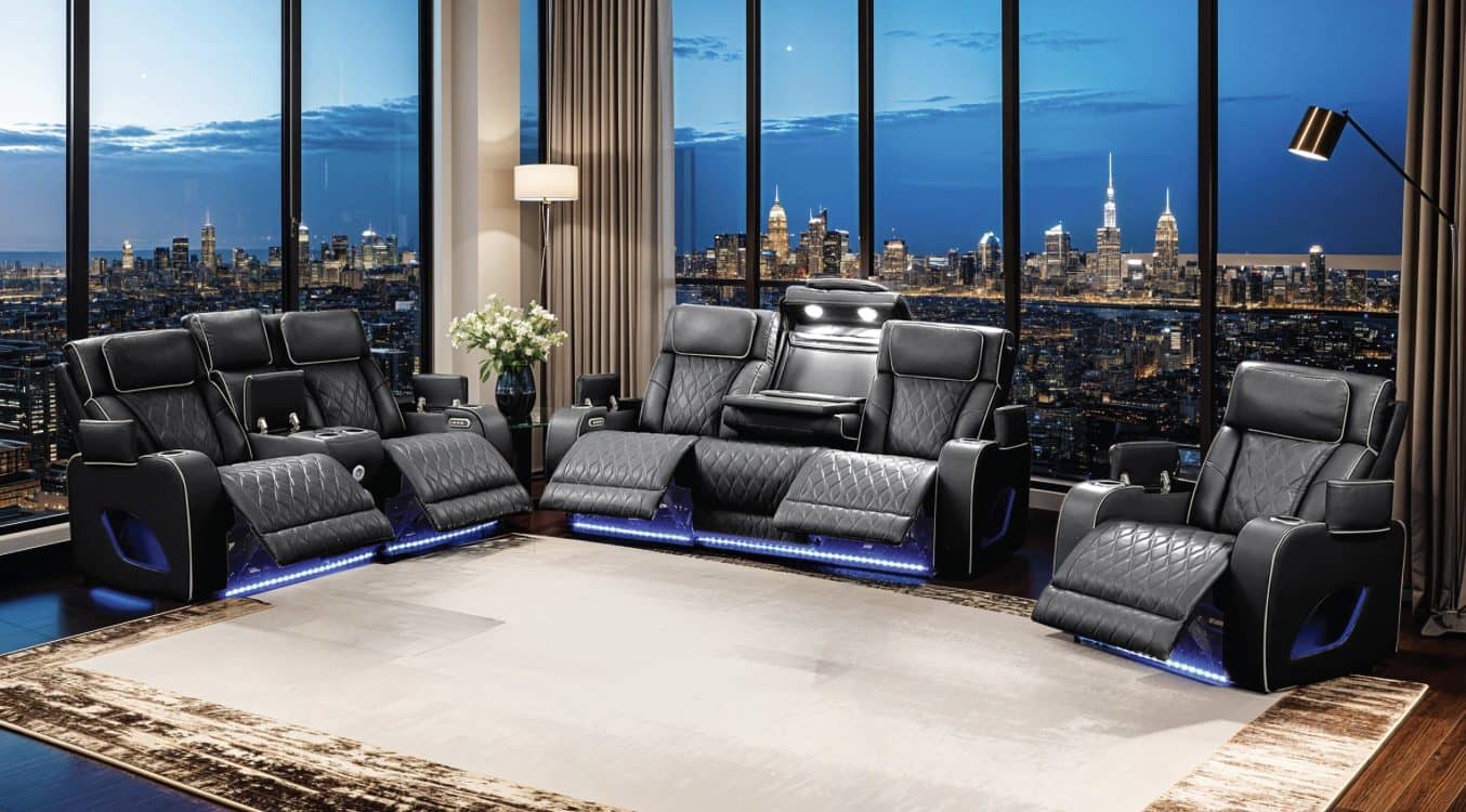 Fortuner Black — Recliner Sofa | Gateway Furniture
