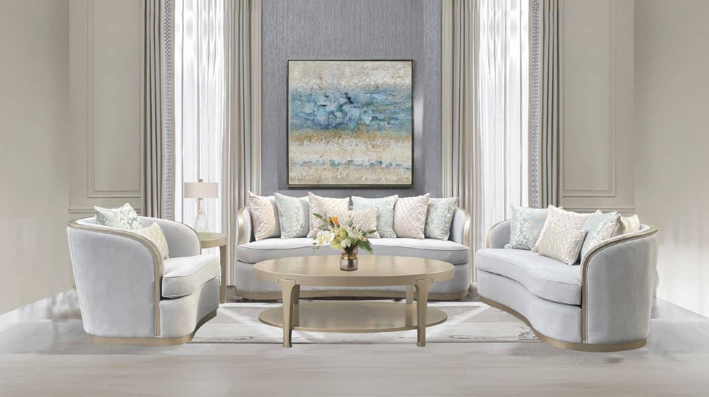 Francesca Velvet Sofa velvet sofa set at Gateway Furniture Store, Edmonton