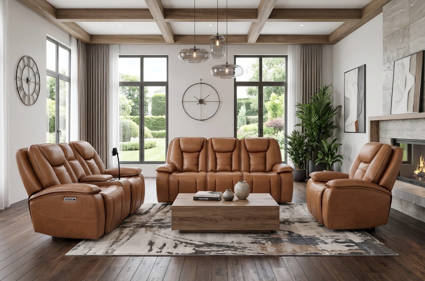Henessey Cognac — Recliner Sofa | Gateway Furniture