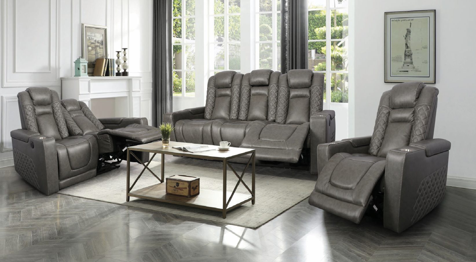 Inox Brown — Recliner Sofa | Gateway Furniture