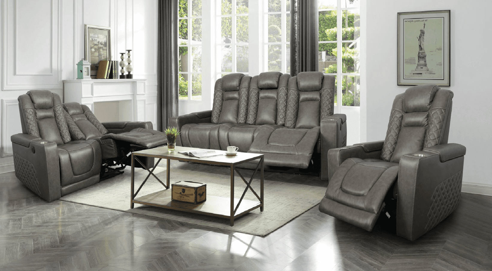 Inox Brown — Recliner Sofa | Gateway Furniture