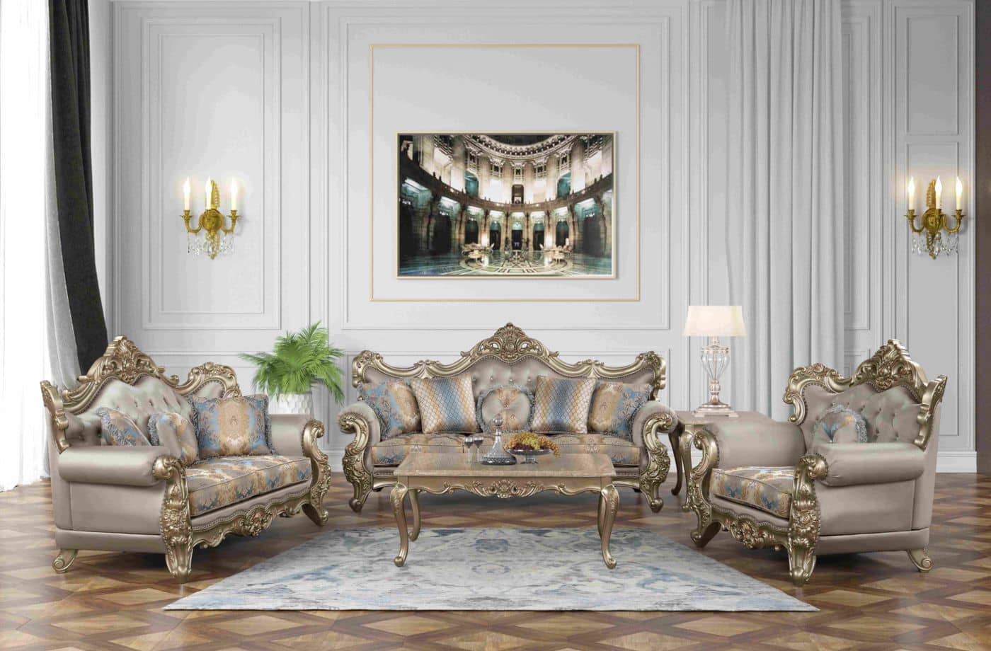Isabella Velvet Sofa velvet sofa set at Gateway Furniture Store, Edmonton