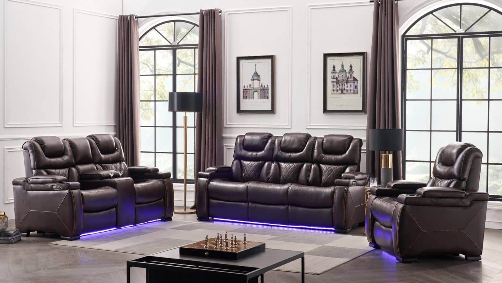Lexus Brown — Recliner Sofa | Gateway Furniture