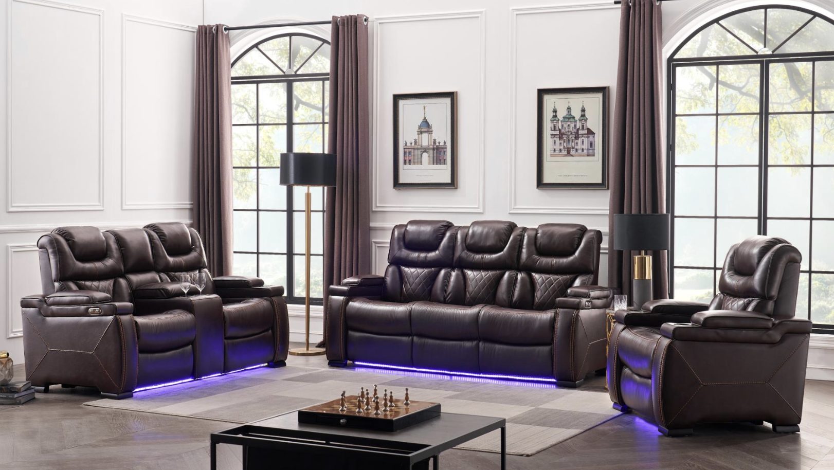 Lexus Brown — Recliner Sofa | Gateway Furniture