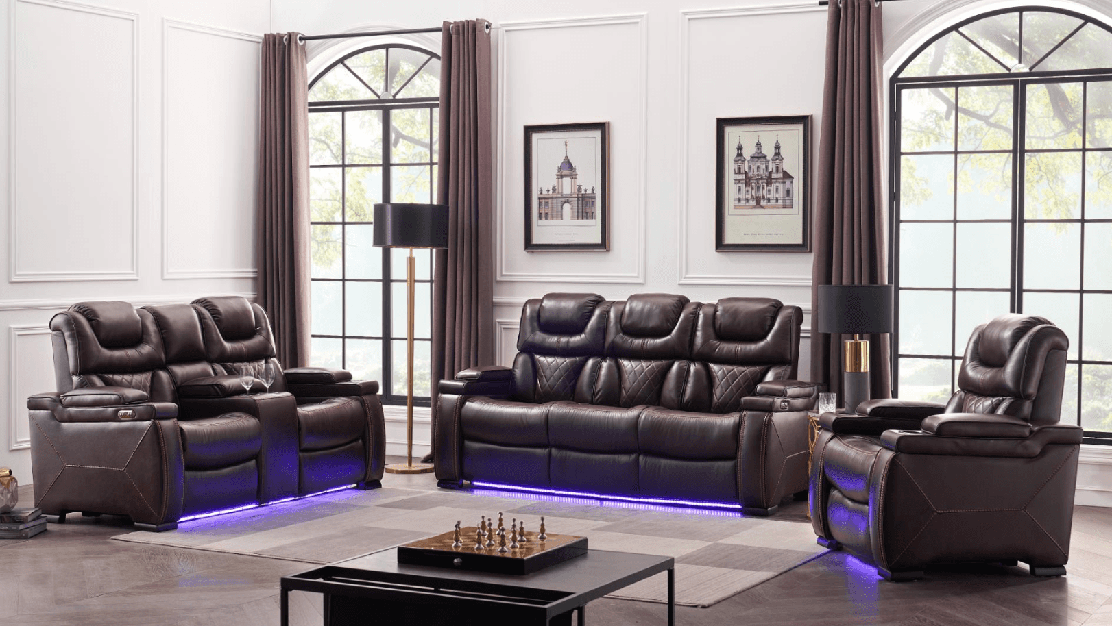 Lexus Brown — Recliner Sofa | Gateway Furniture