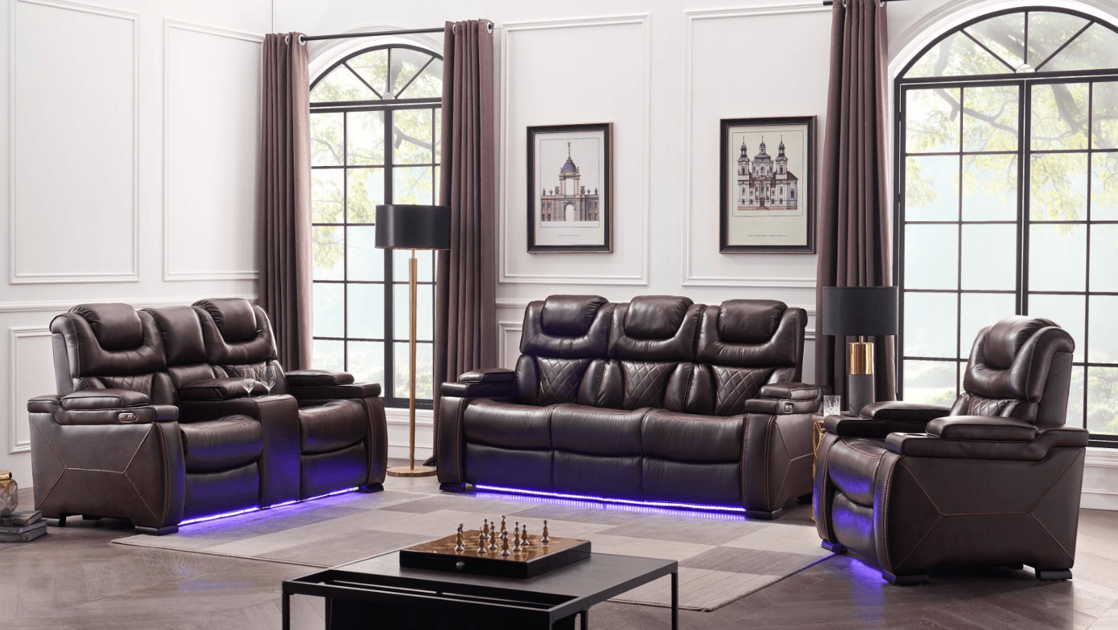 Lexus Brown — Recliner Sofa | Gateway Furniture