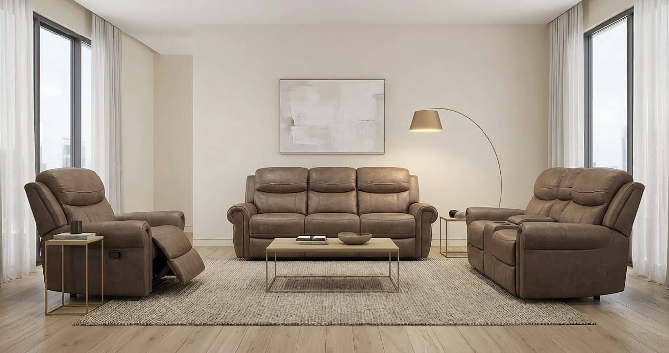 Supra Brown — Recliner Sofa | Gateway Furniture