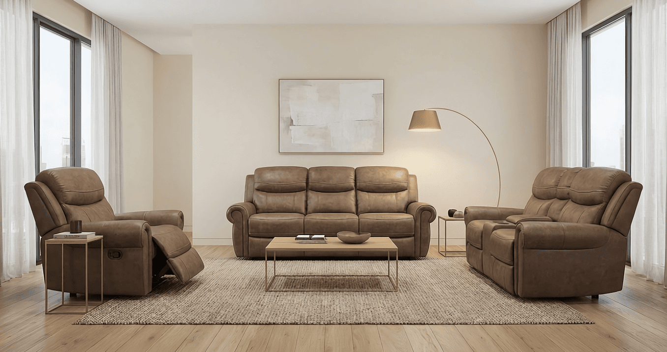 Supra Brown — Recliner Sofa | Gateway Furniture