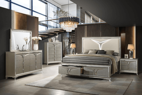 Samantha Bedroom on display at Gateway Furniture Store, Edmonton