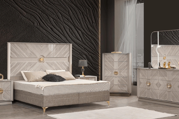 Eternity Bedroom Set on display at Gateway Furniture Store, Edmonton