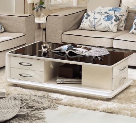Nora Coffee Table on display at Gateway Furniture Store, Edmonton