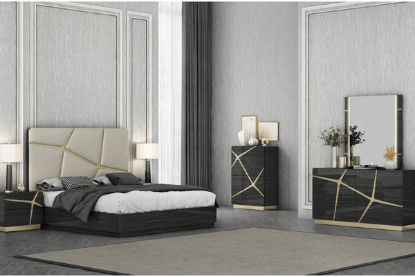 Chloe Bedroom Set on display at Gateway Furniture Store, Edmonton
