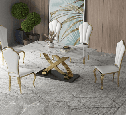 Aylin Dining Table on display at Gateway Furniture Store, Edmonton