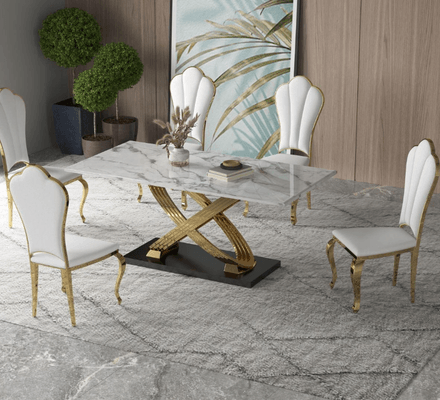 Aylin Dining Table on display at Gateway Furniture Store, Edmonton