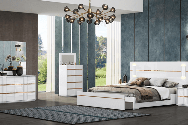 Munich Bedroom Set on display at Gateway Furniture Store, Edmonton