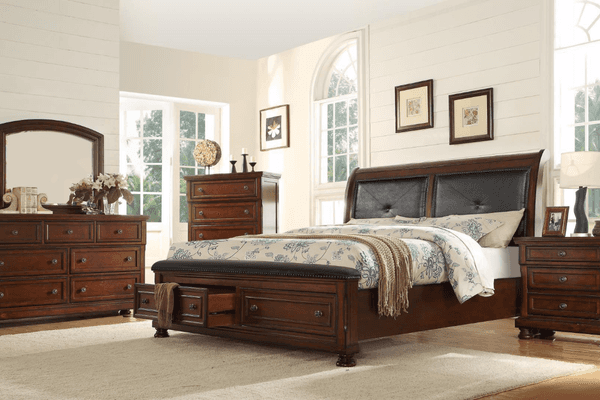 Austin Bedroom Set on display at Gateway Furniture Store, Edmonton
