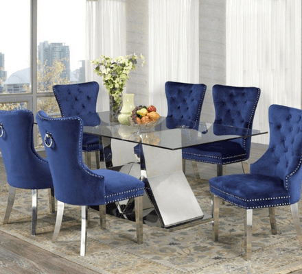 Bailey Dining Table on display at Gateway Furniture Store, Edmonton