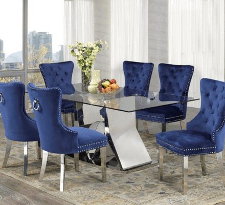 Bailey Dining Table on display at Gateway Furniture Store, Edmonton