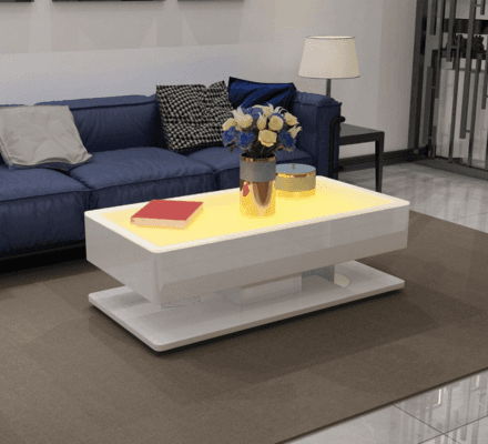 Emma Coffee Table on display at Gateway Furniture Store, Edmonton